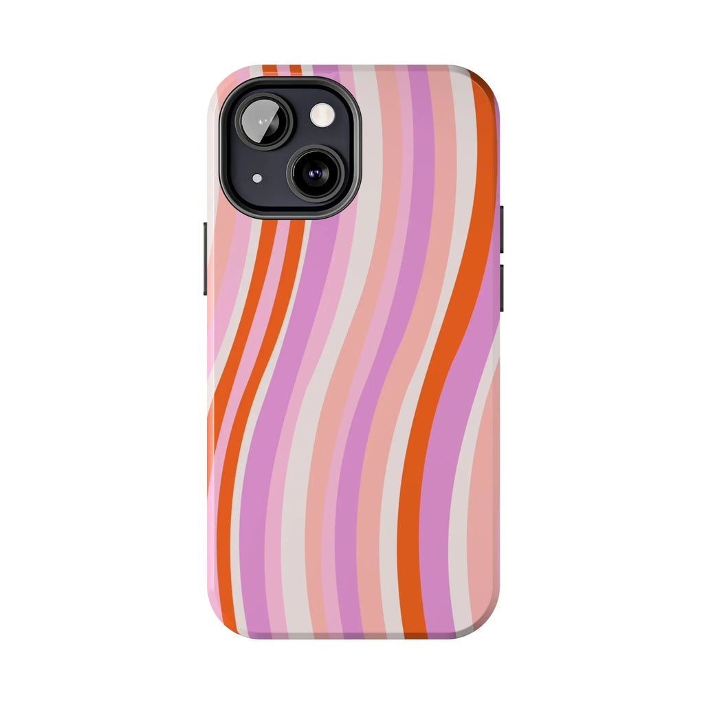 Wave Nostalgia Phone Case (Apple & Android) - Pink Sweetheart