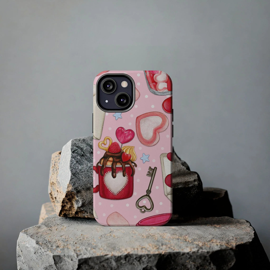 Goodies for My Sweetheart Phone Case (Apple & Android) - Pink Sweetheart