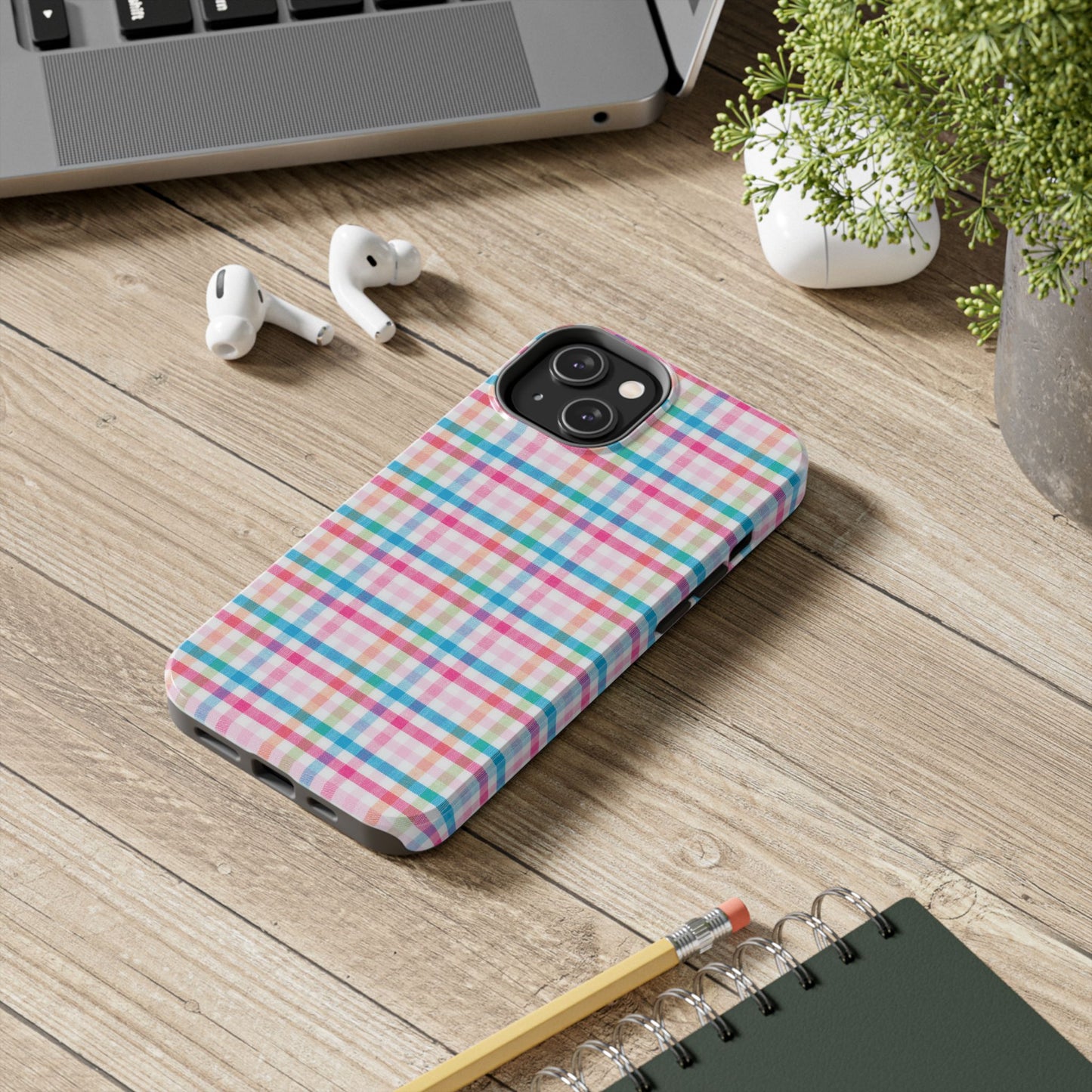 Checked Pattern Phone Case