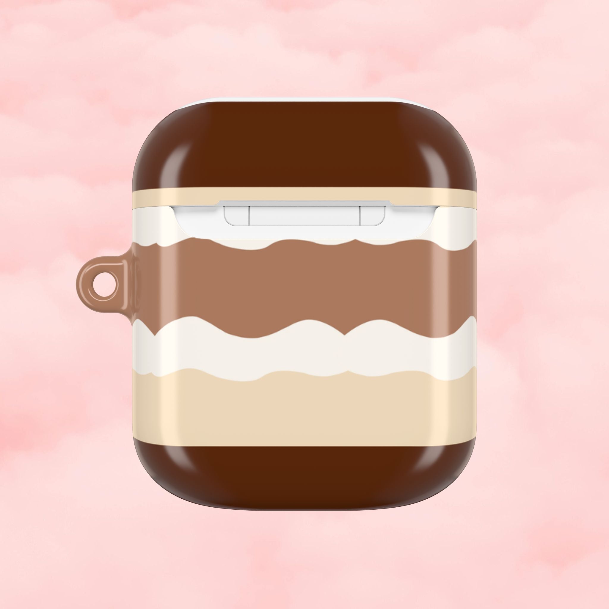 Layered Tiramisu Desert AirPod Case