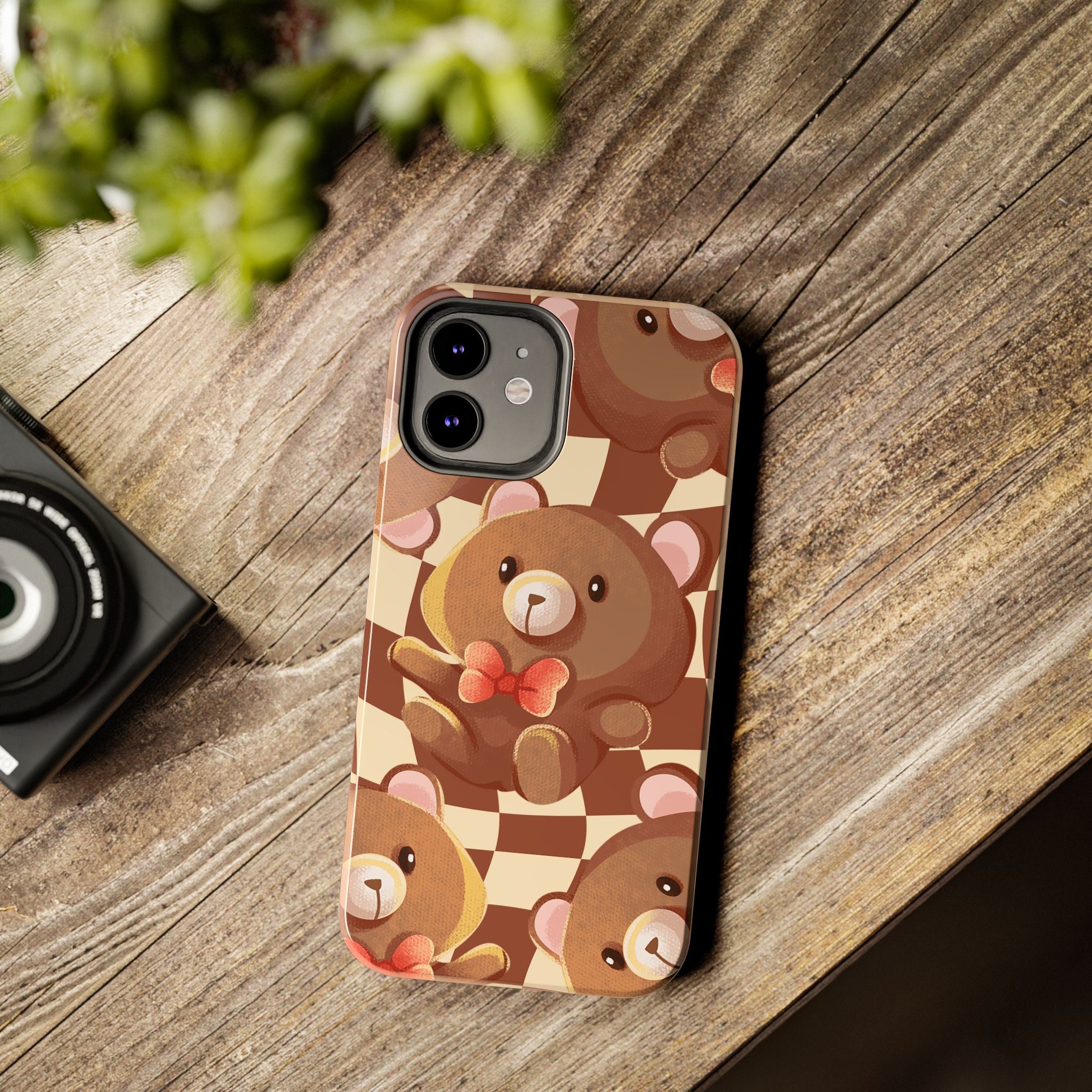 Retro Brown Bear Phone Case (Apple & Android)