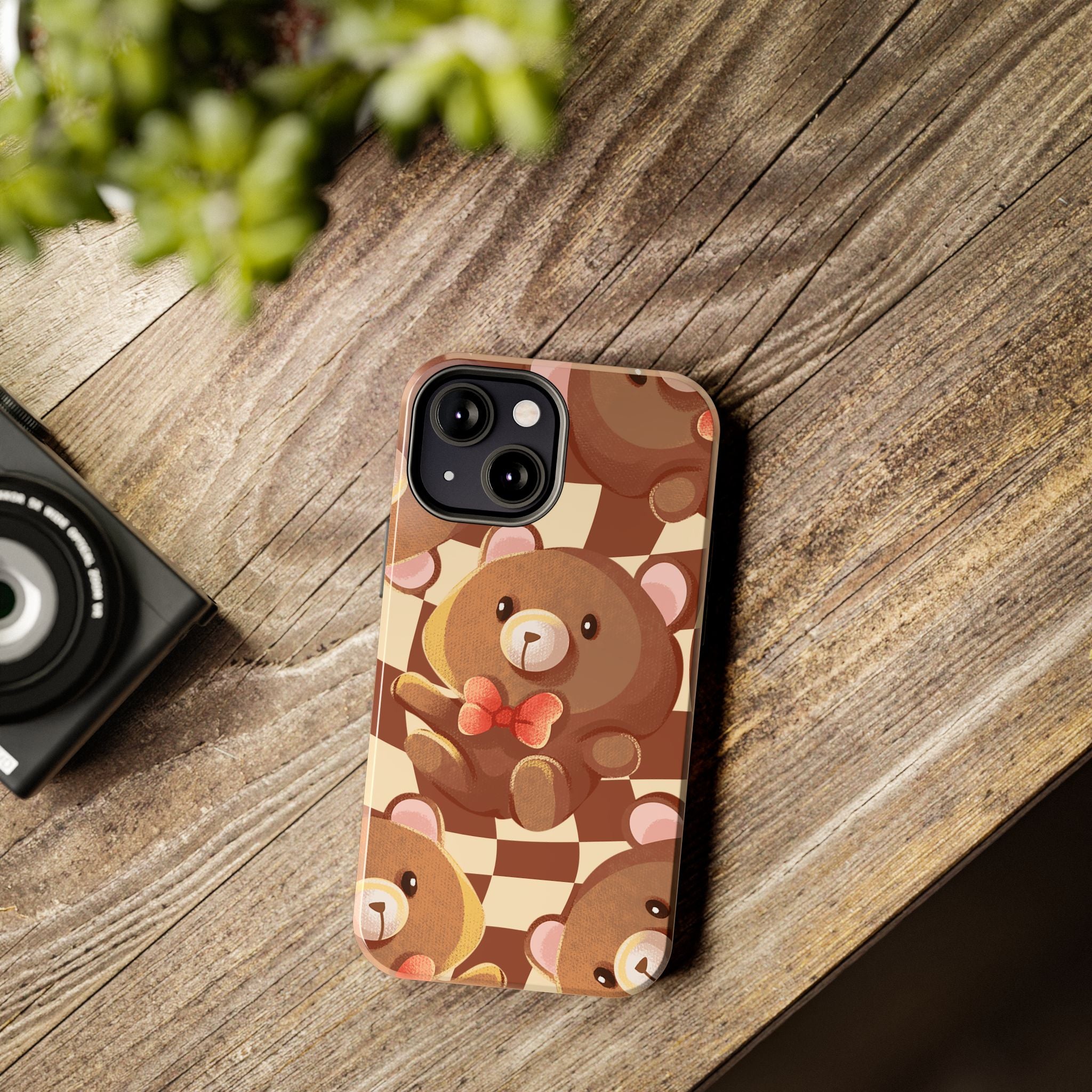 Retro Brown Bear Phone Case (Apple & Android)