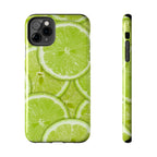 Green Citrus Lime Phone Case (Apple & Android) - Pink Sweetheart