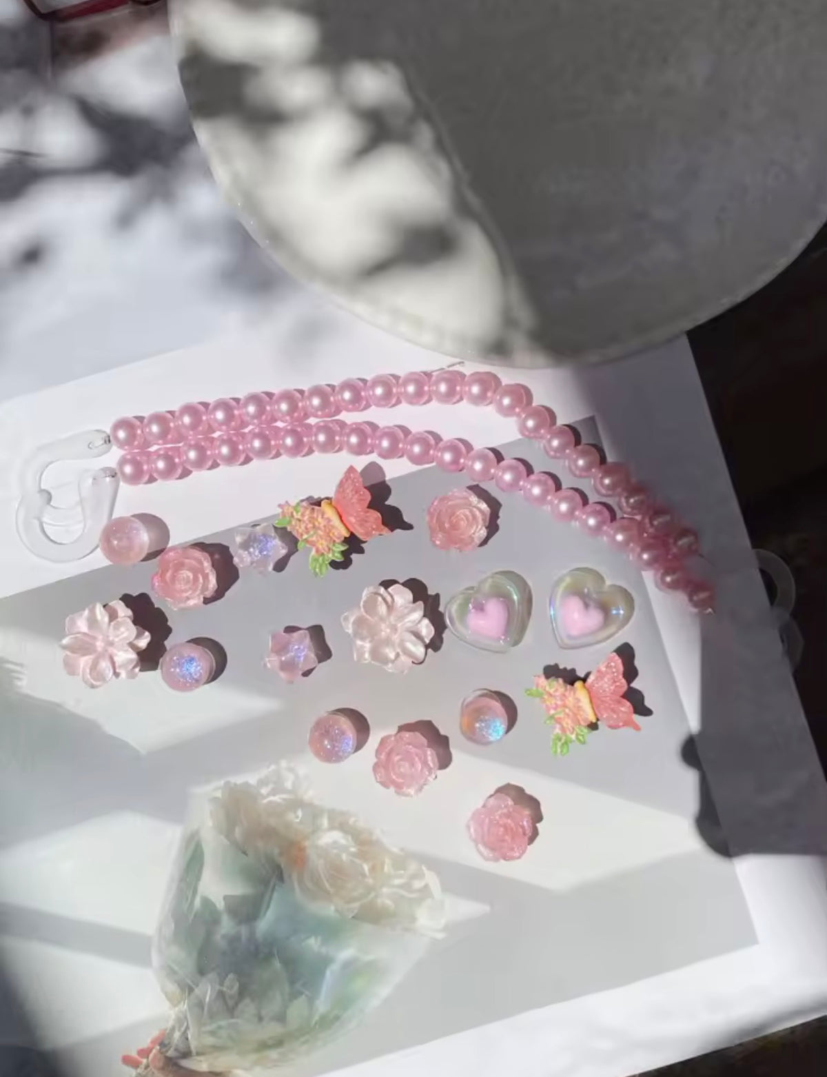 Blushing Butterfly Blossom Clog Charms Set