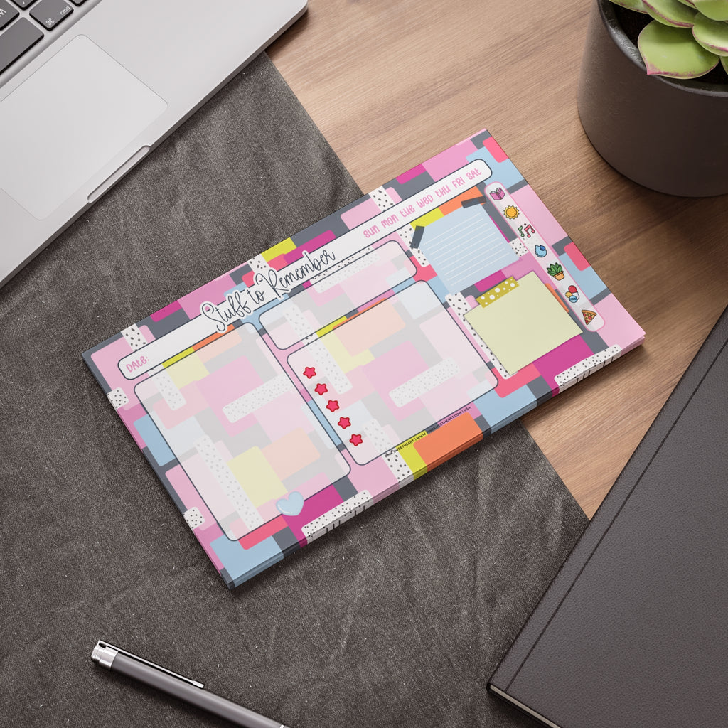 Eccentric Pattern Sticky Note Pad