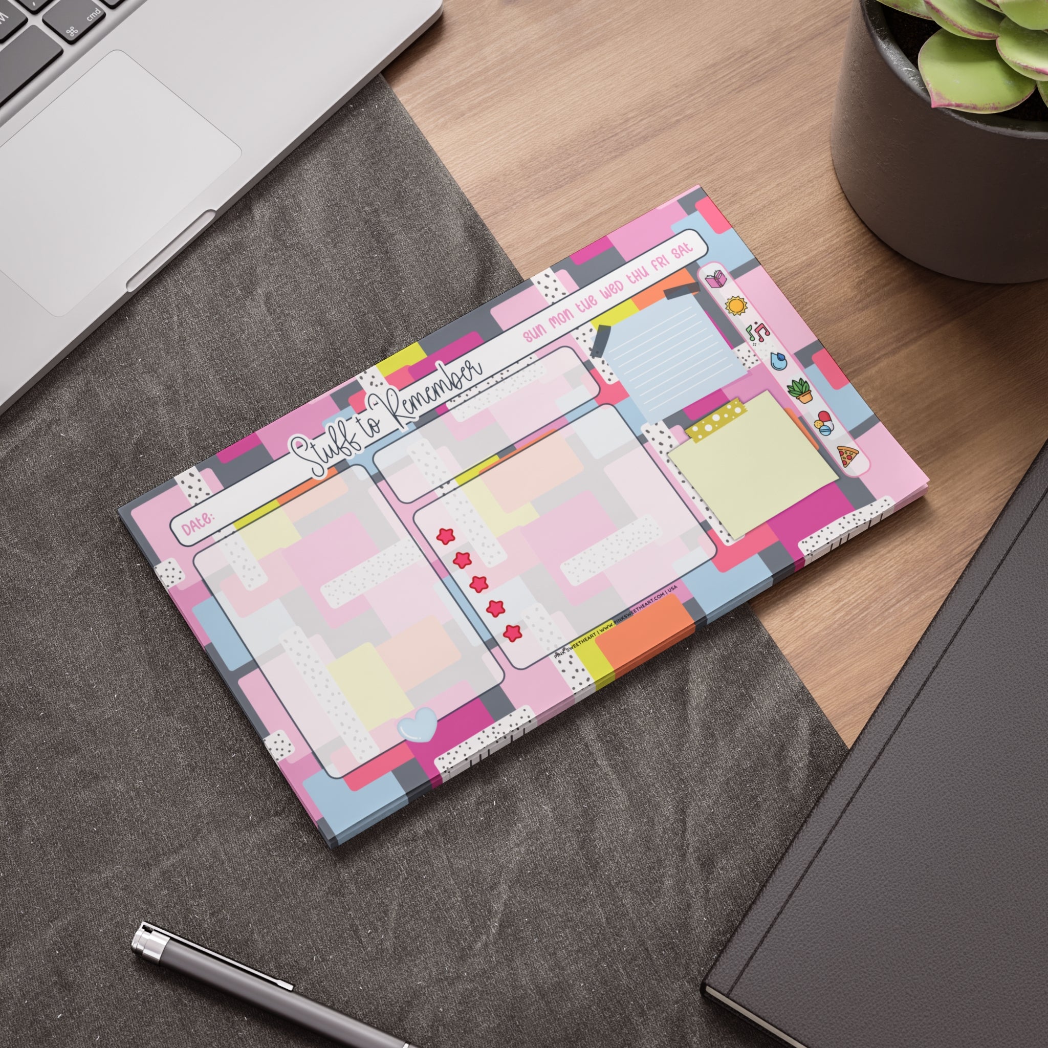 Eccentric Pattern Sticky Note Pad