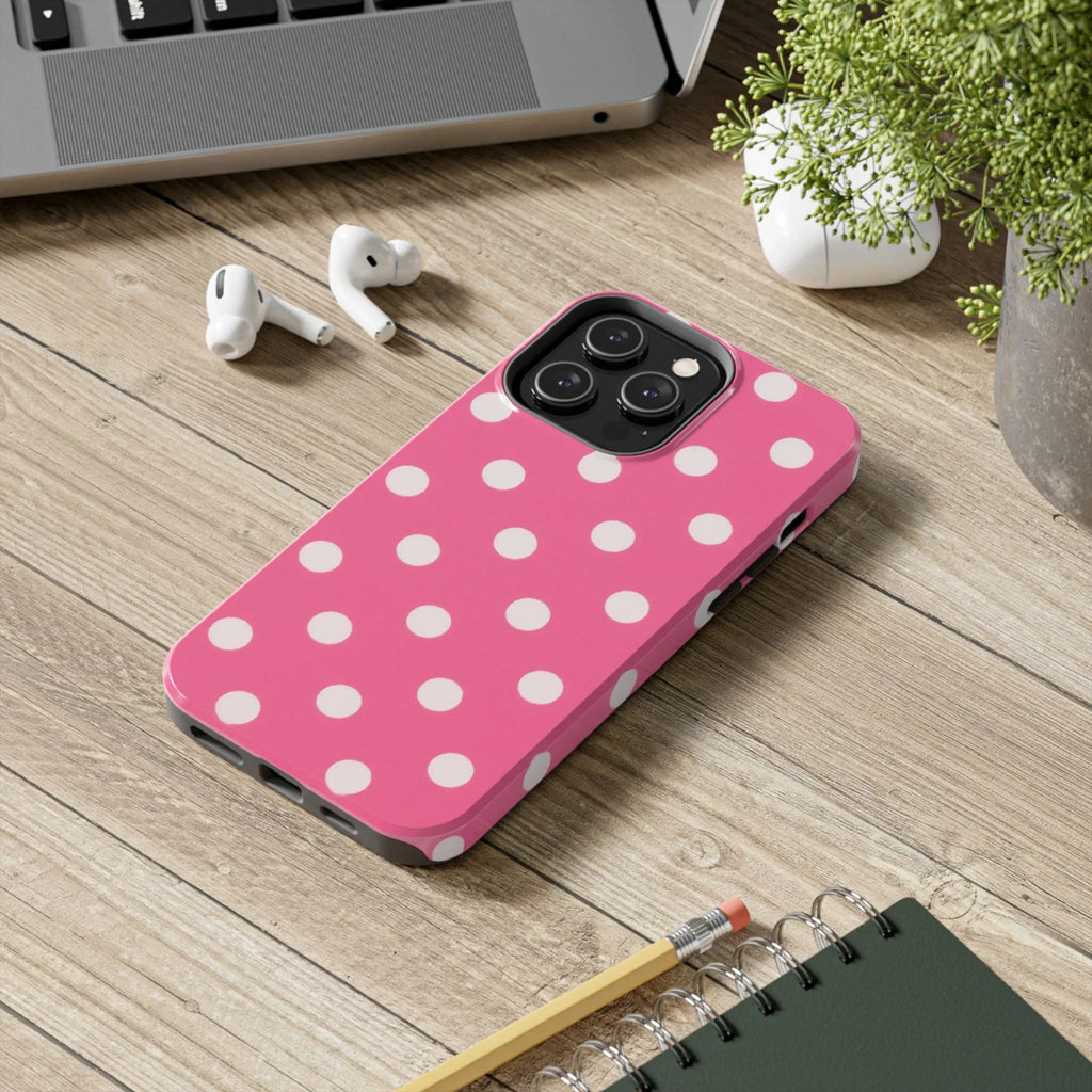 Pink Polka Dot Phone Case (Apple & Android) - Pink Sweetheart