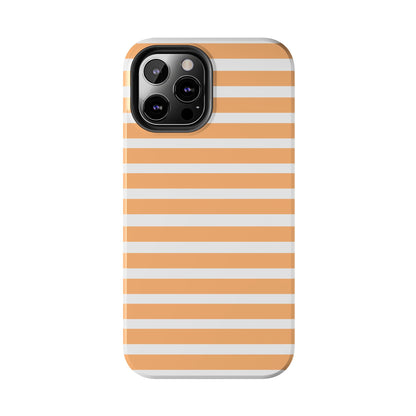 Orange Stripe Lines Phone Case