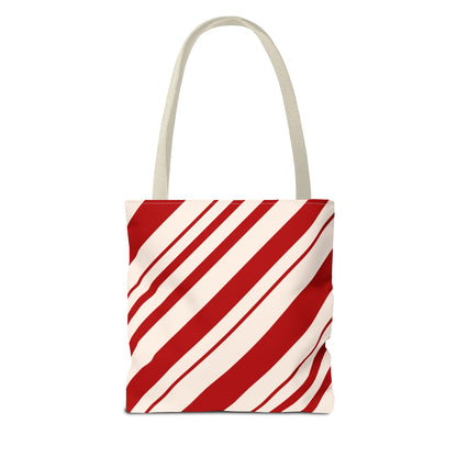 Peppermint Candy Cane Tote Bag