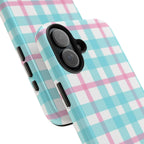 Pastel Gingham Phone Case (Apple & Android) - Pink Sweetheart