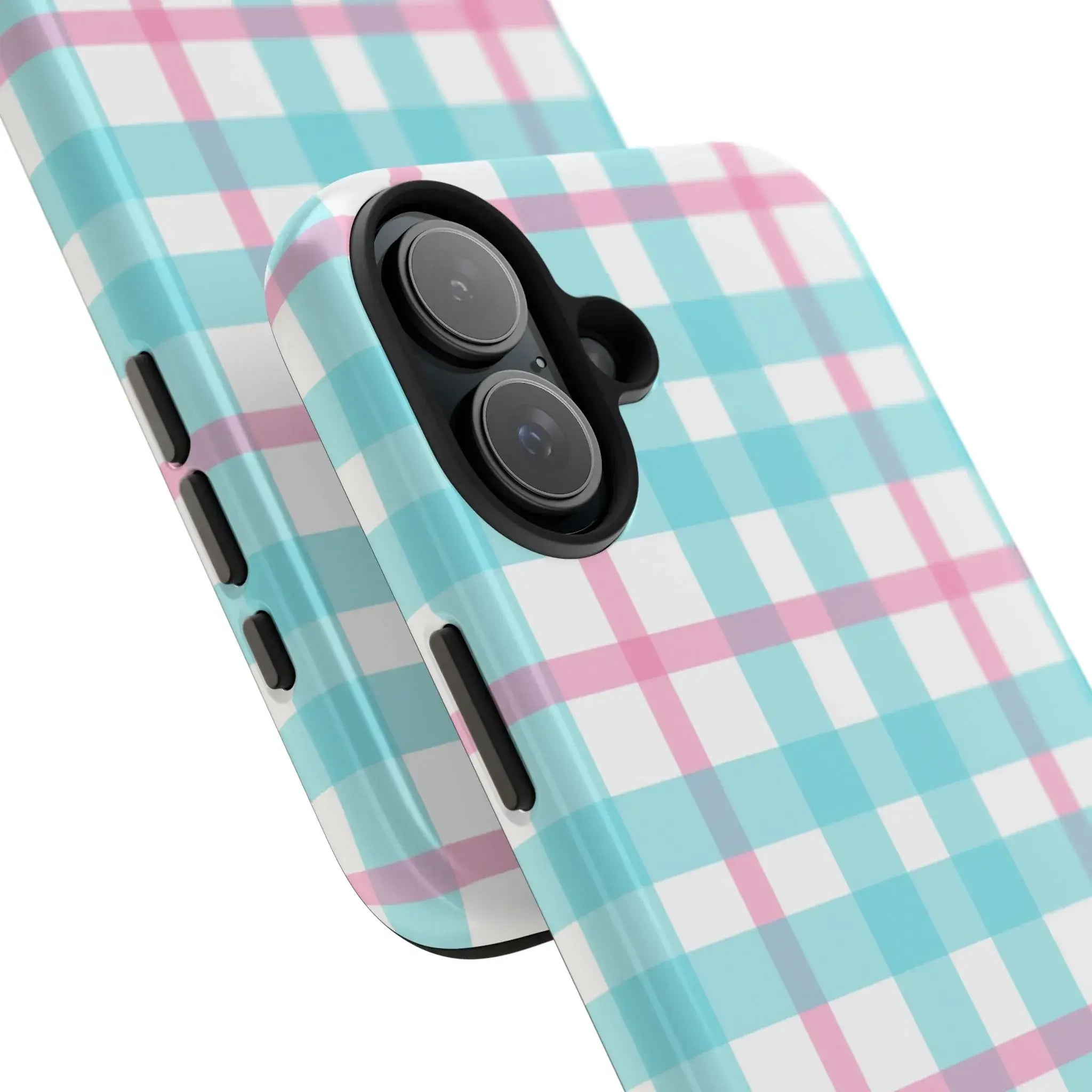 Pastel Gingham Phone Case (Apple & Android) - Pink Sweetheart