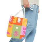 Vibrant Kawaii Floral Tote Bag