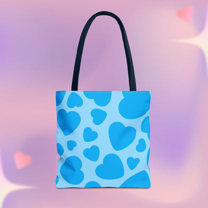 Blue Hearts Tote Bag