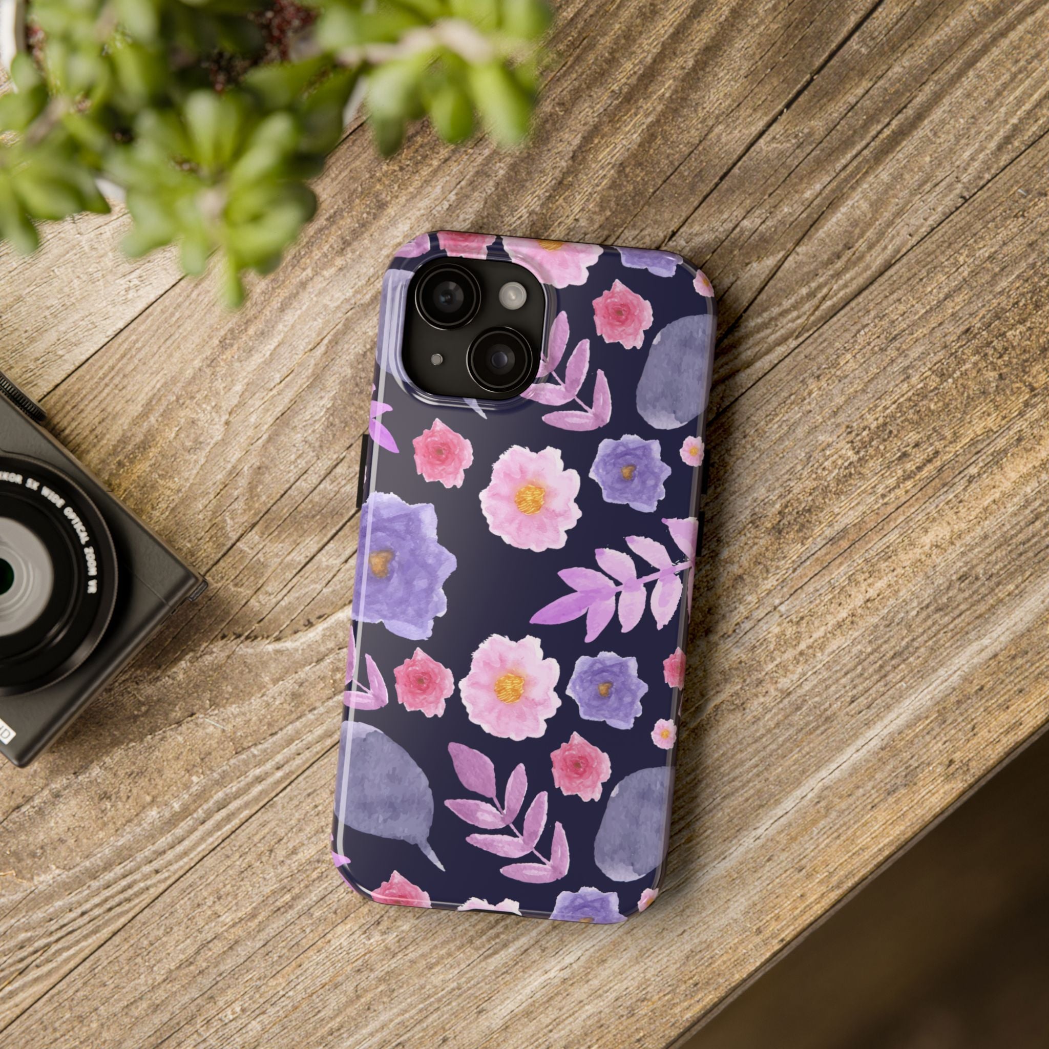 Purple Florals Phone Case (Apple & Android)