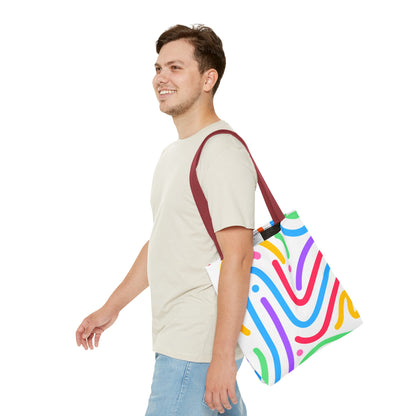 Colorful Doodle Swirl Tote Bag