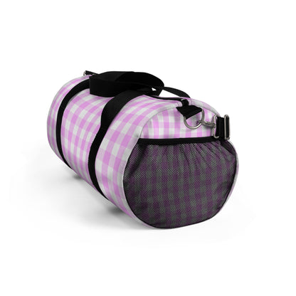 Pink Gingham Duffel Bag