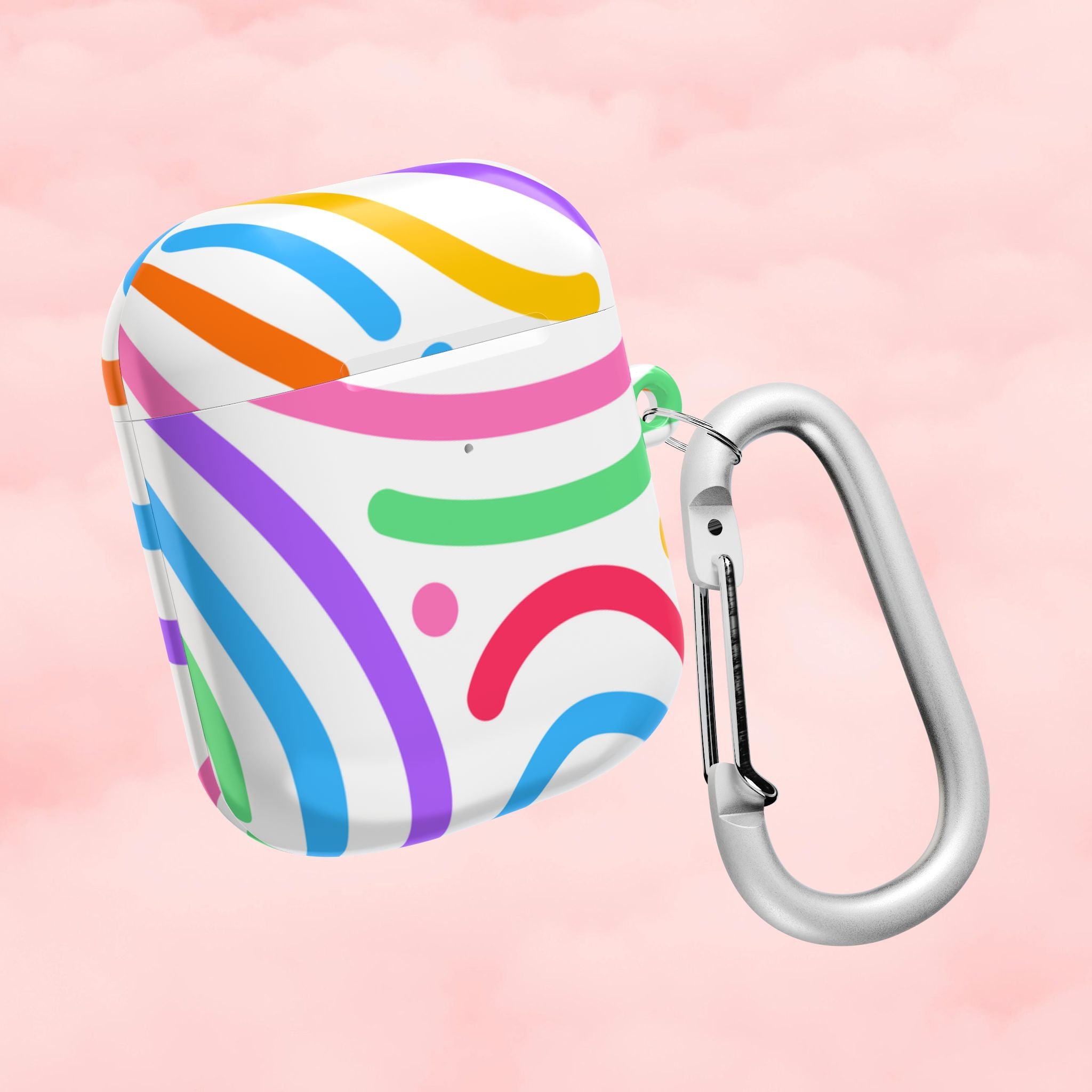 Vibrant Colorful Swirls AirPod Case