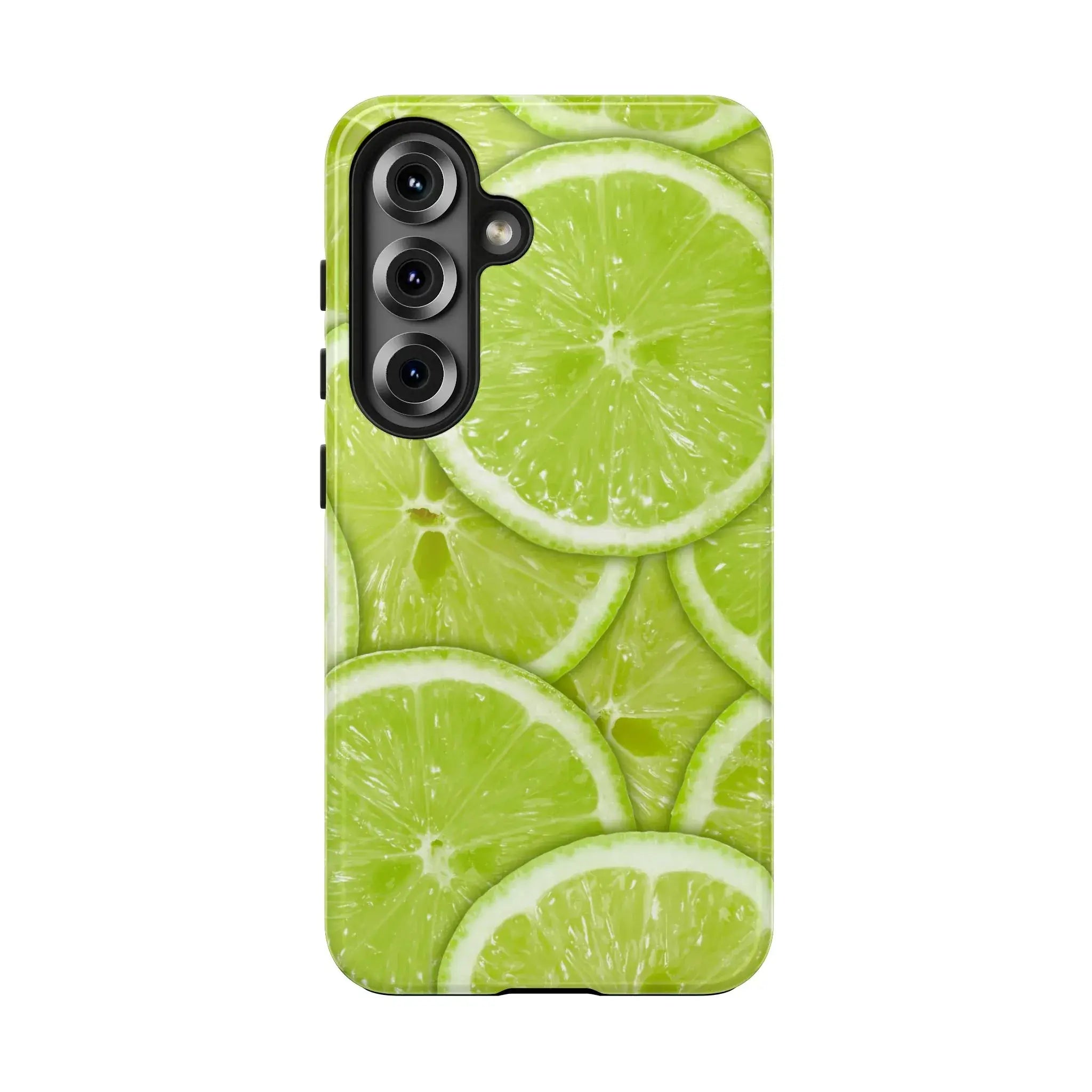 Green Citrus Lime Phone Case (Apple & Android) - Pink Sweetheart