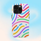 Rainbow Swirls Phone Case (Apple & Android) - Pink Sweetheart