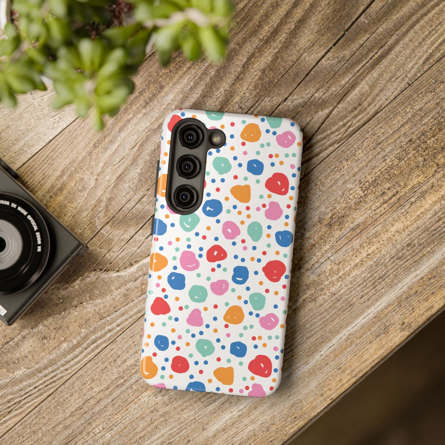 Seamless Hand Drawn Polka Phone Case