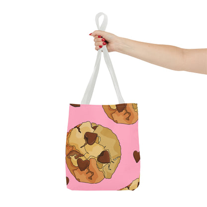 Chocolate Chip Heart Cookies Tote Bag