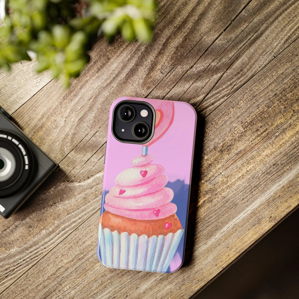 Cutie Cupcake Phone Case (Apple & Android) - Pink Sweetheart