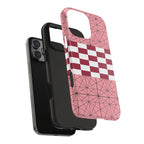 Geometric Kimono Tough Phone Case (Apple & Android) - Pink Sweetheart
