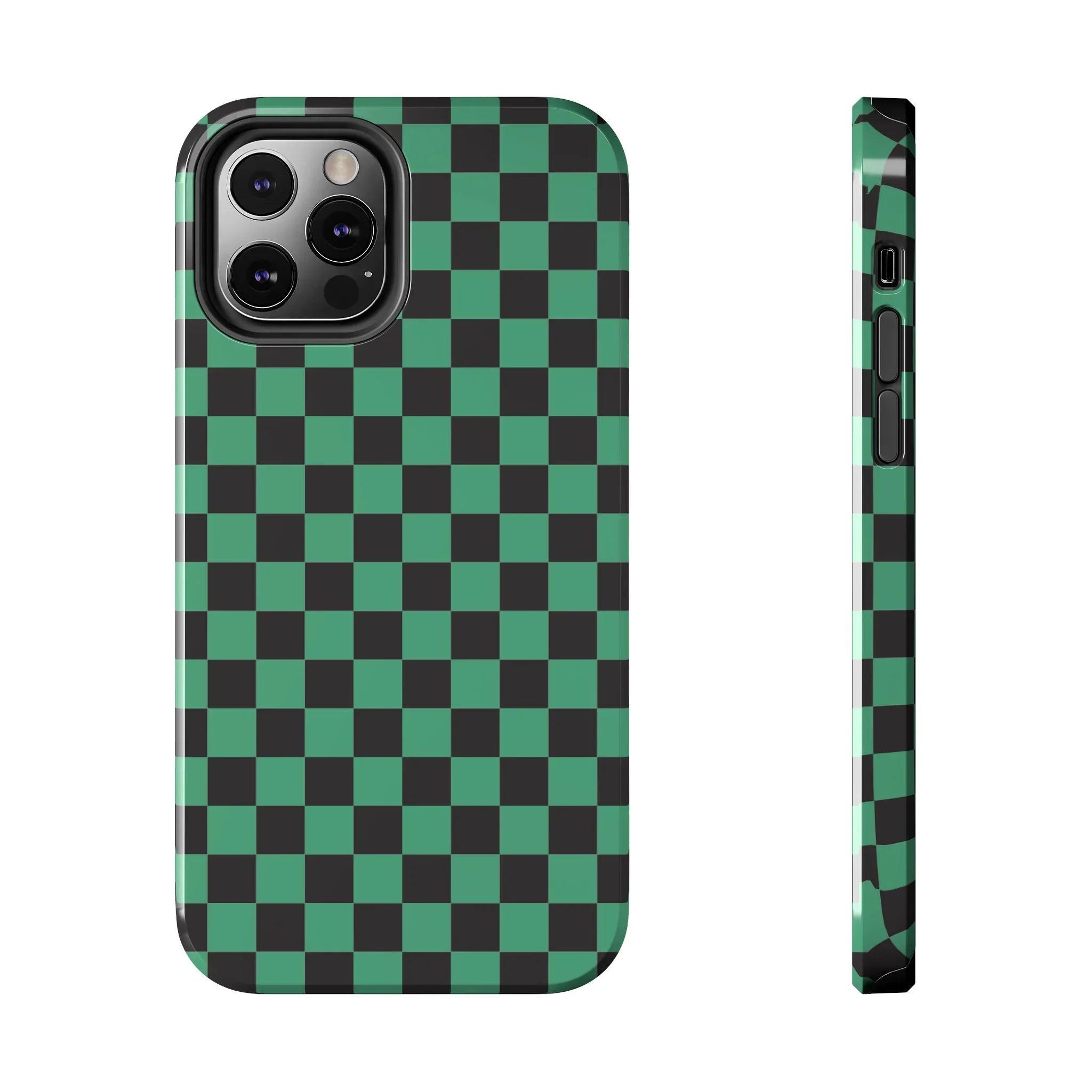 Checkered Kimono Tough Phone Case (Apple & Android) - Pink Sweetheart