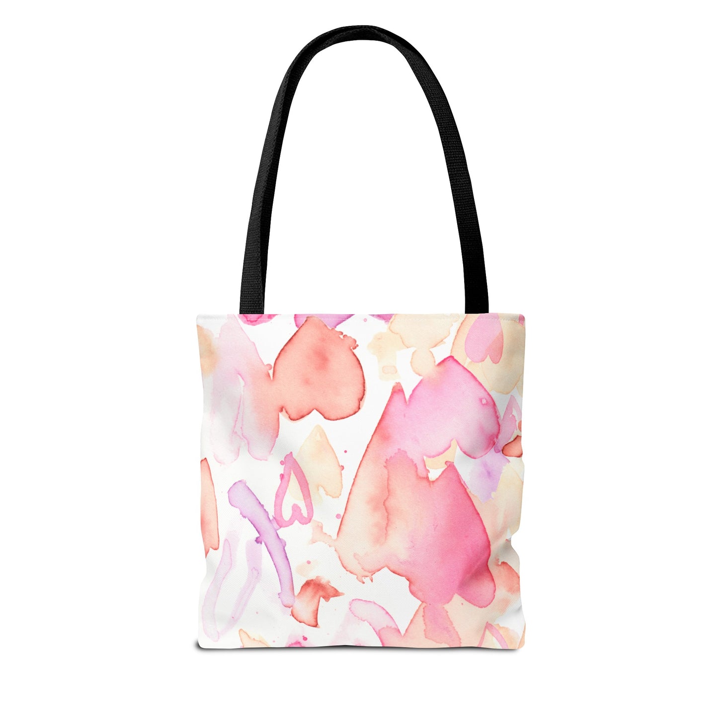 Watercolor Valentine Hearts Tote Bag