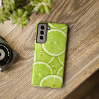 Green Citrus Lime Phone Case (Apple & Android) - Pink Sweetheart