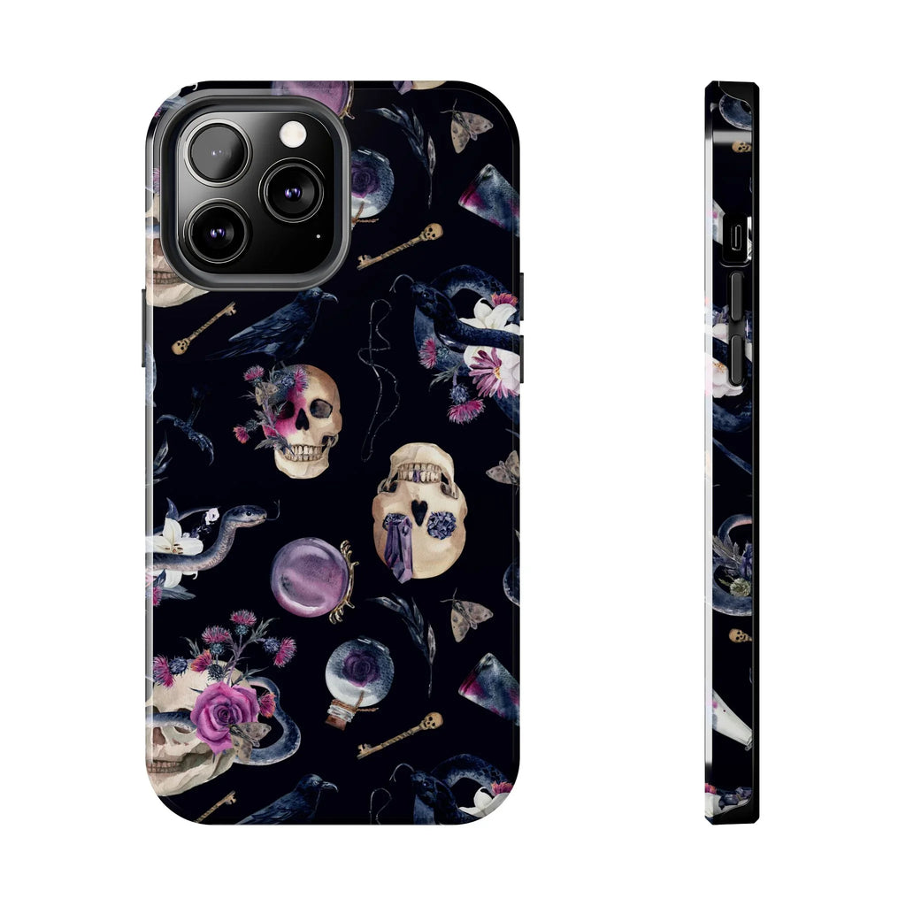 Gothic Witch Spells Phone Case (Apple & Android) - Pink Sweetheart