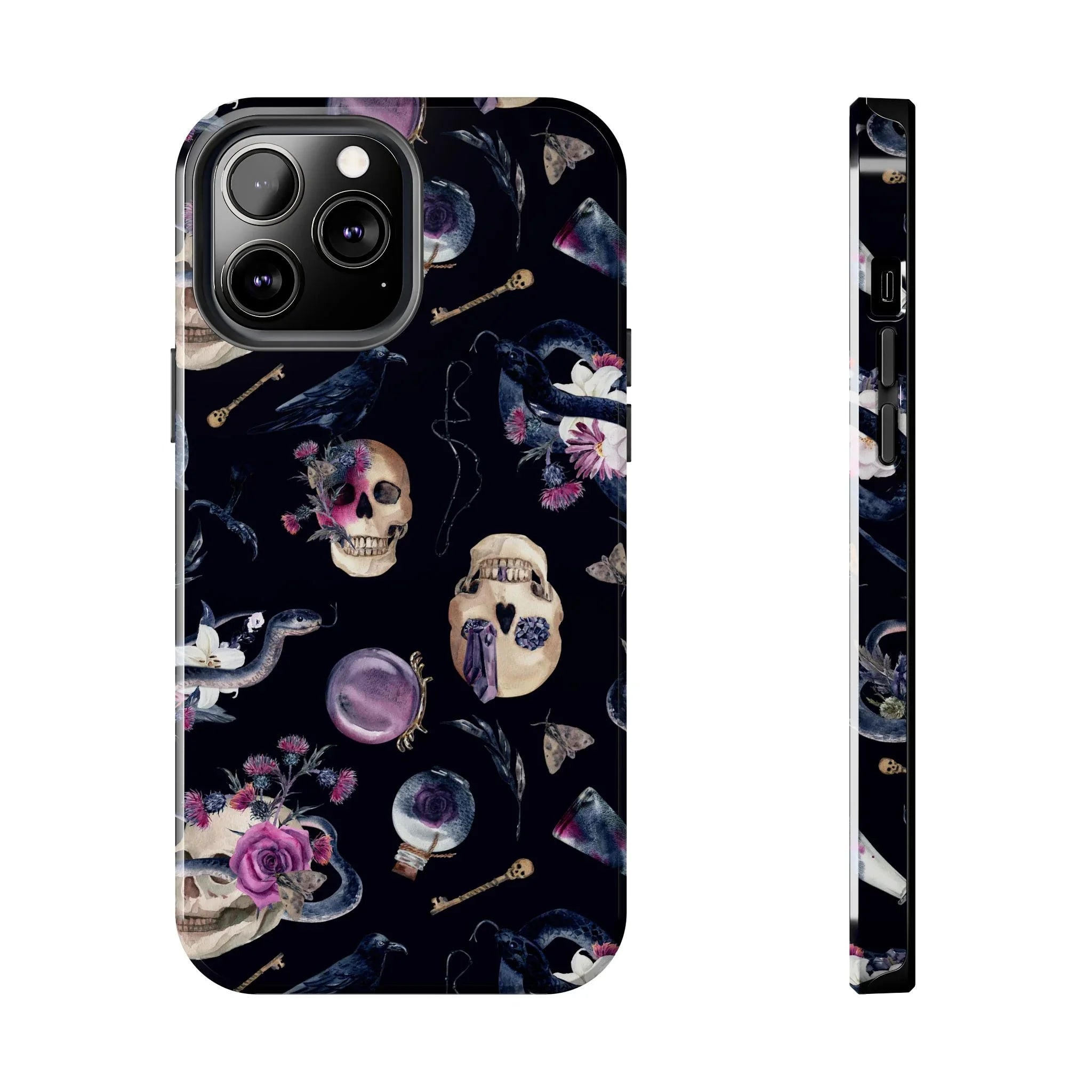 Gothic Witch Spells Phone Case (Apple & Android) - Pink Sweetheart