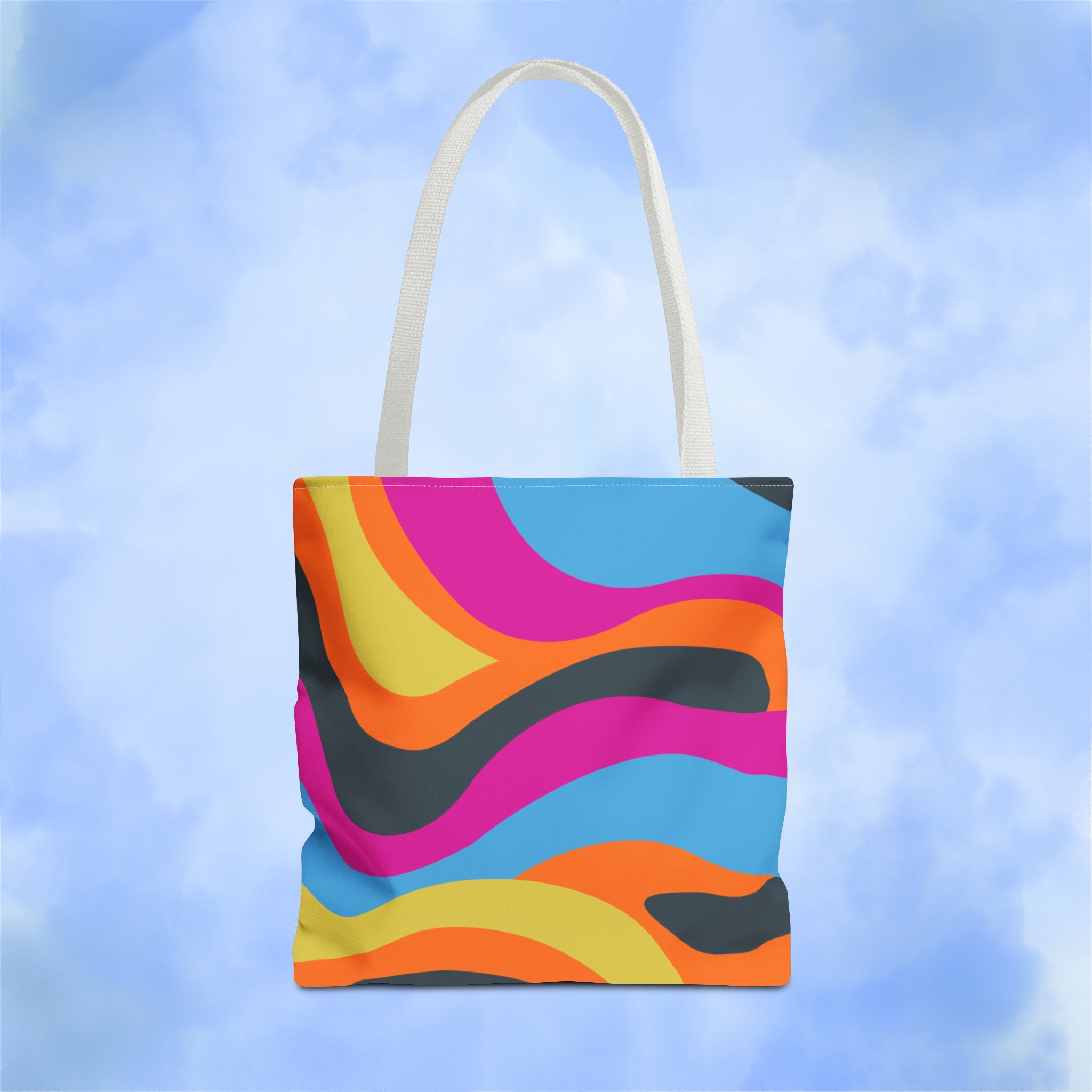 Funky Groove Swirl Tote Bag