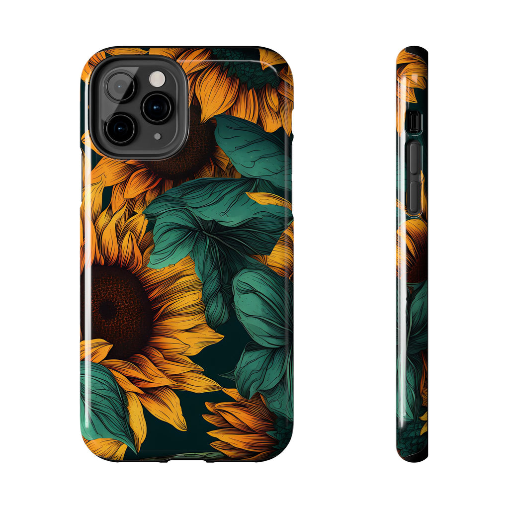 Dark Sunflower Phone Case (Apple & Android)