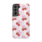 Strawberry Cherries Phone Case (Apple & Android) - Pink Sweetheart