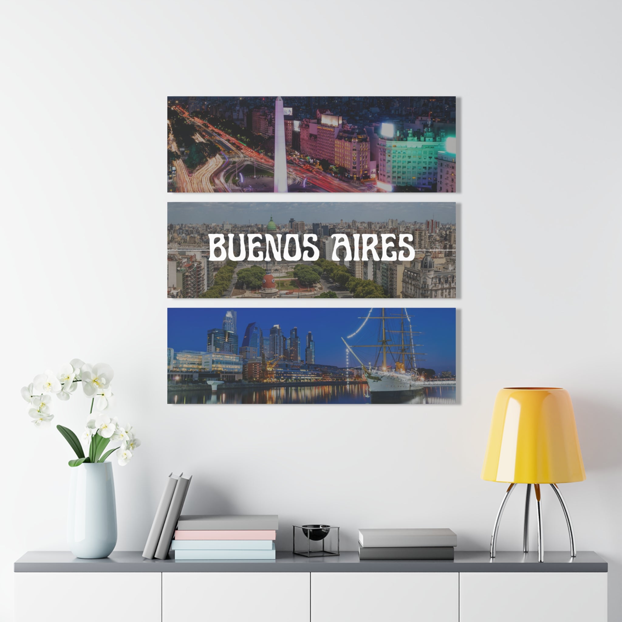 Buenos Aires Skyline Acrylic Prints (Triptych)