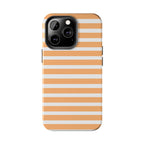 Orange Stripe Lines Phone Case (Apple & Android)