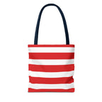 Red & White Peppermint Tote Bag