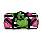 Striped Hibiscus Duffel Bag
