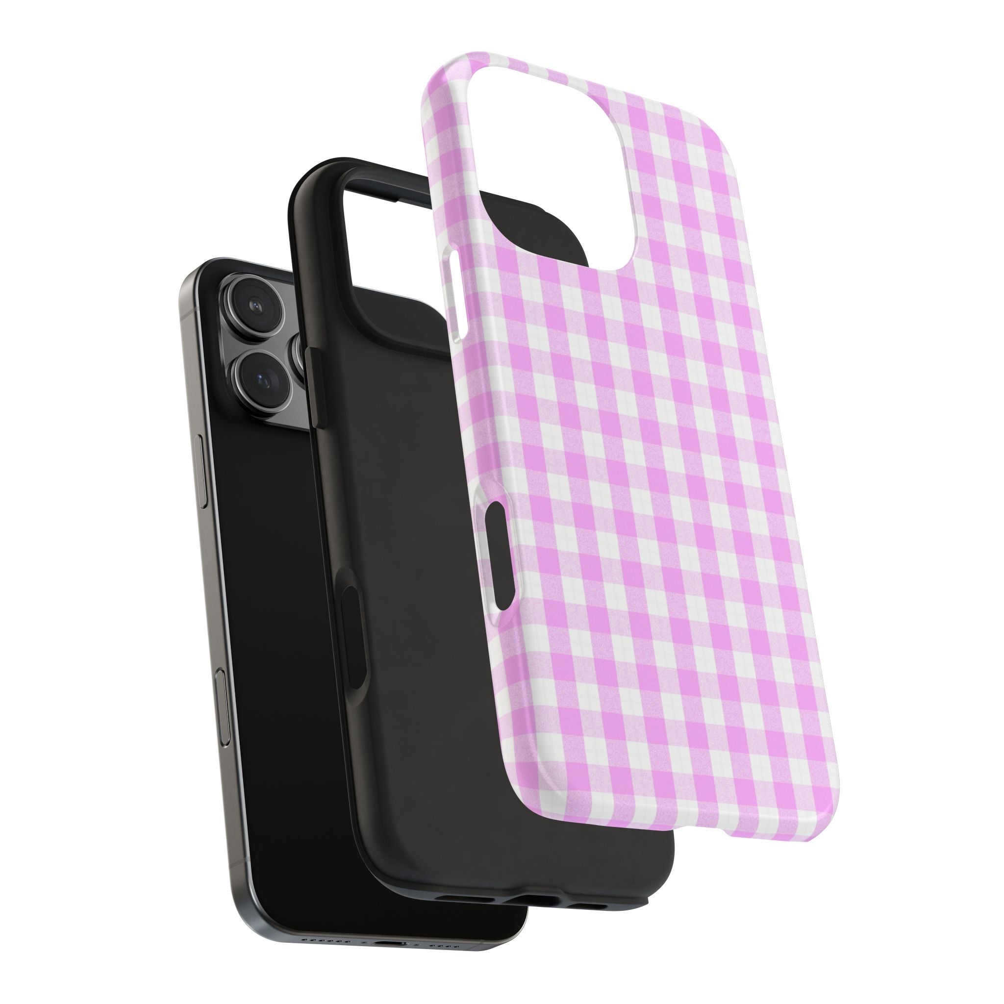 Pink Gingham Phone Case (Apple & Android)