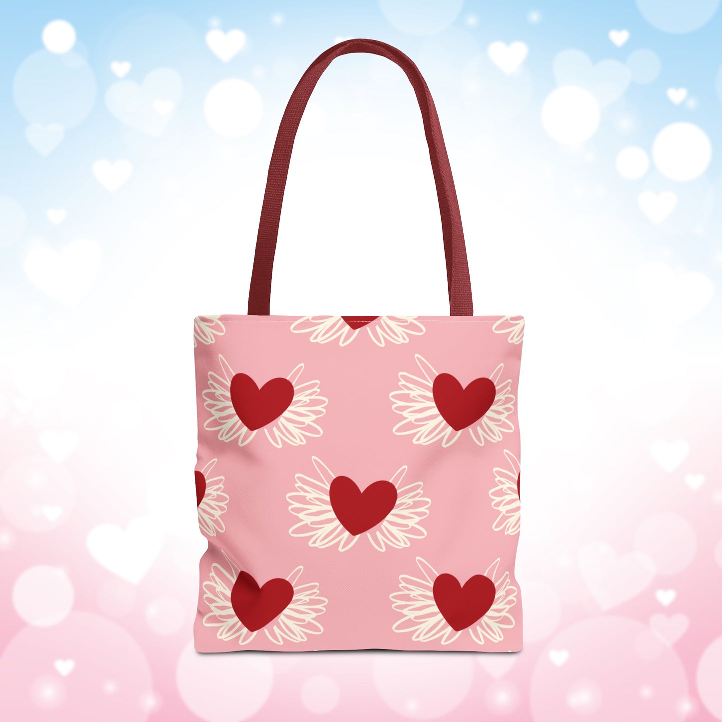 Valentine Hearts Tote Bag