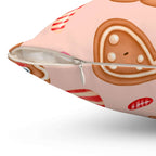Gingerbread Girl Square Pillow
