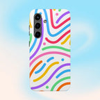 Rainbow Swirls Phone Case (Apple & Android) - Pink Sweetheart