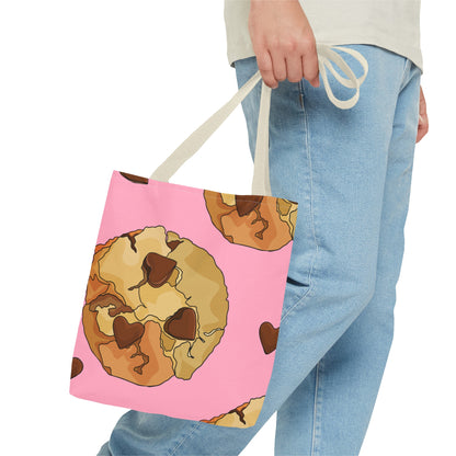 Chocolate Chip Heart Cookies Tote Bag