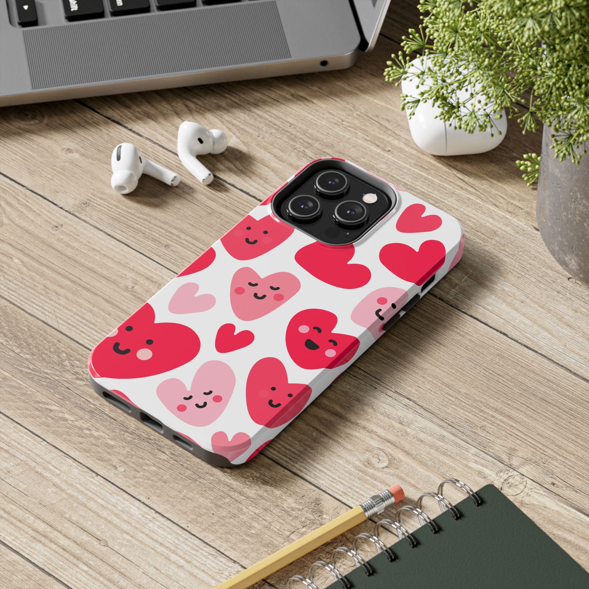 Happy Hearts Phone Case (Apple & Android)