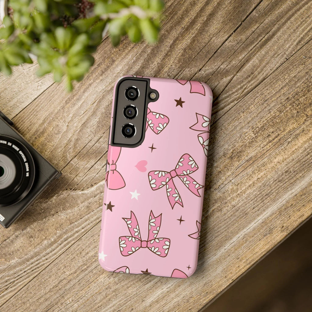 Pretty Pink Bows Phone Case (Apple & Android) - Pink Sweetheart