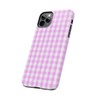 Pink Gingham Phone Case (Apple & Android) - Pink Sweetheart