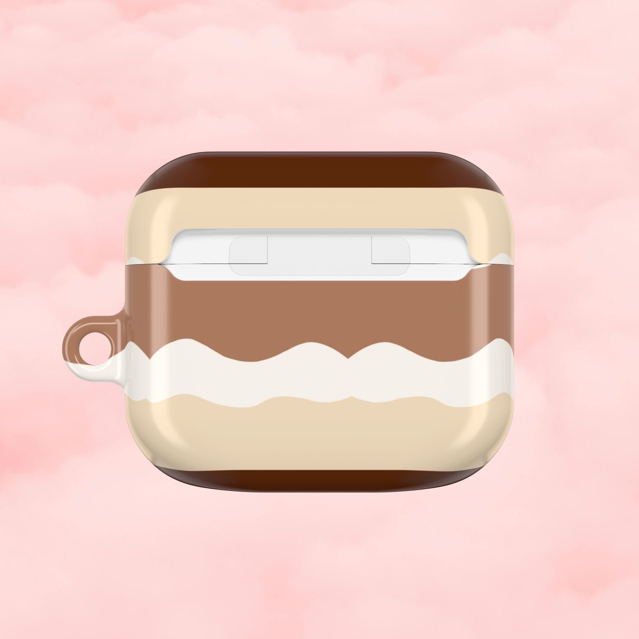 Layered Tiramisu Desert AirPod Case