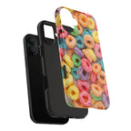 Morning Cereal Loops Phone Case (Apple & Android) - Pink Sweetheart
