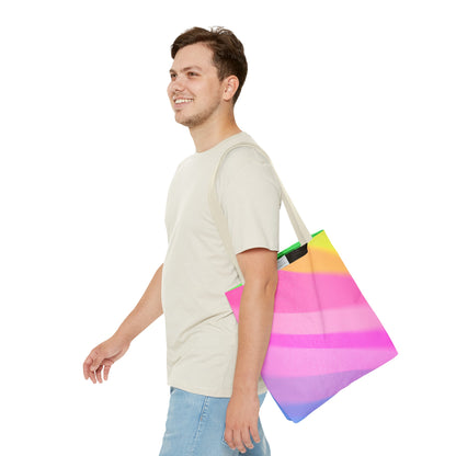 Blurred Rainbow Sectrum Tote Bag